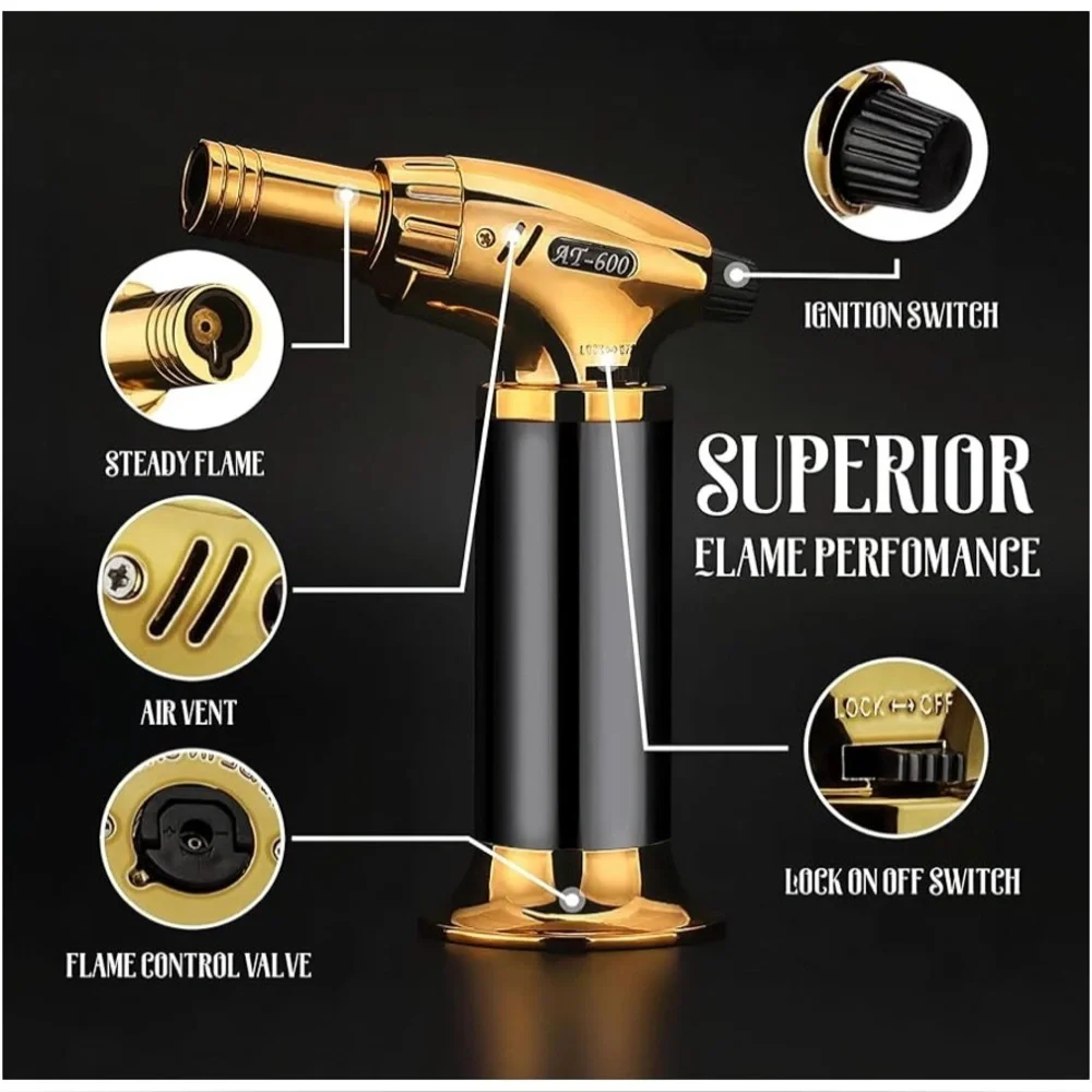 Mixology Sip Aroma Cocktail Smoker Kit New Vintage Signature Drink Black Gold OS